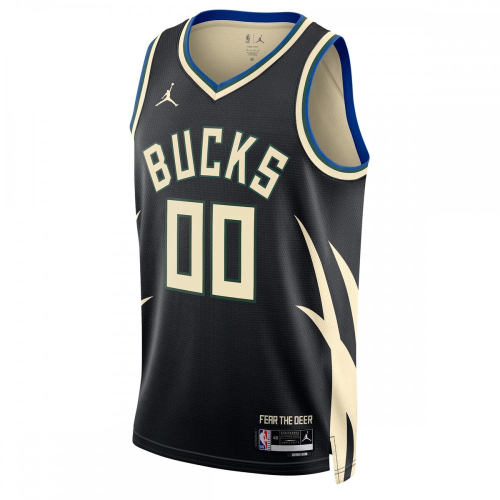Milwaukee Bucks Jordan Brand Unisex 2022/23 Swingman Custom Jersey - Statement Edition - Black-Pro Kit Vault | Brand New 26/27 Sports Jerseys